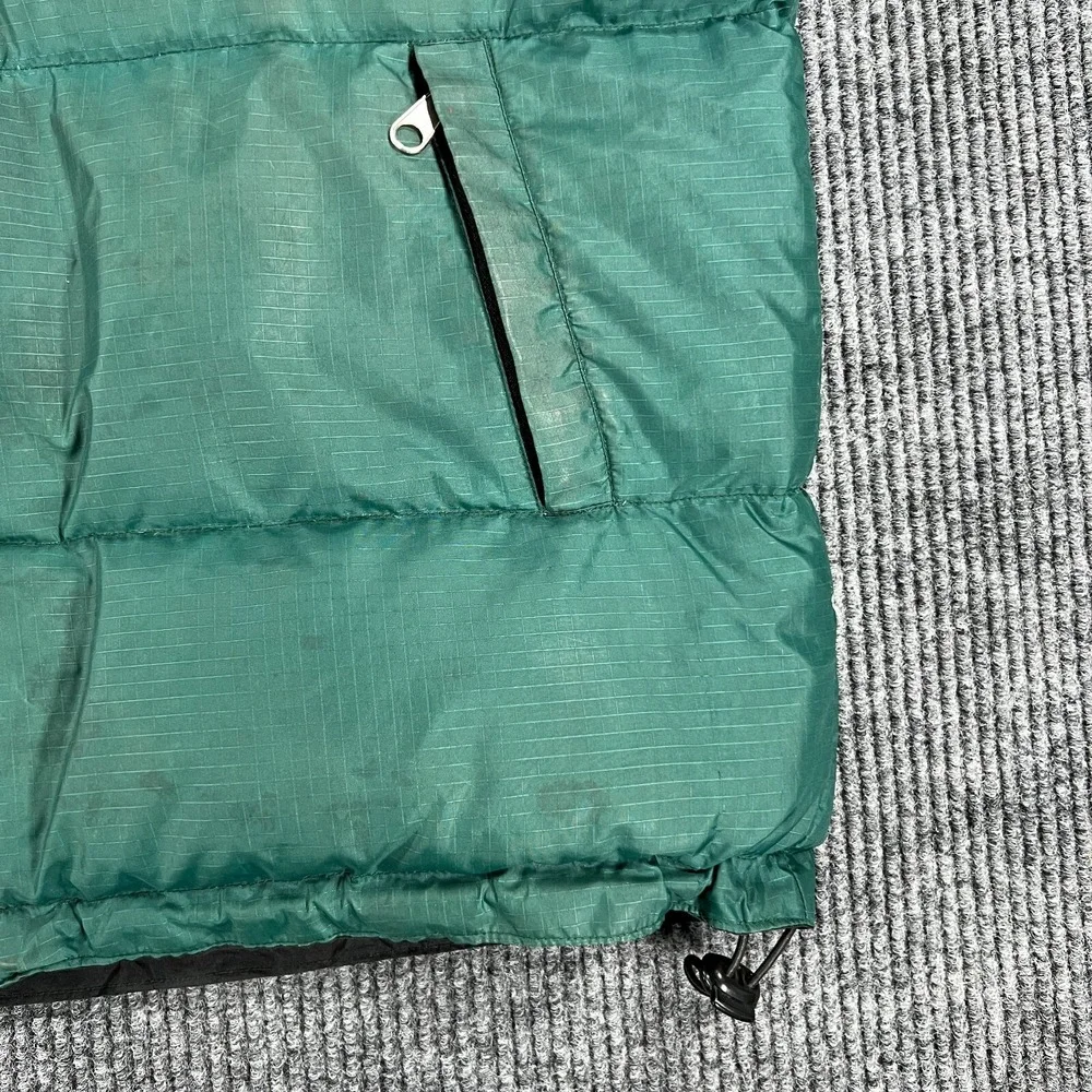 Vintage The North Face Puff Vest Mens Medium Green Outdoor Camping Hiking